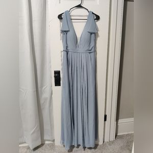 Formal light blue dress